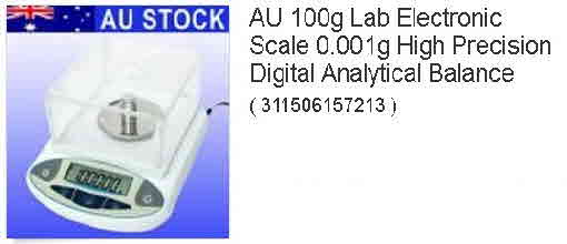 AU 100g Lab Electronic Scale 0.001g High Precision Digital Analytical Balance-S