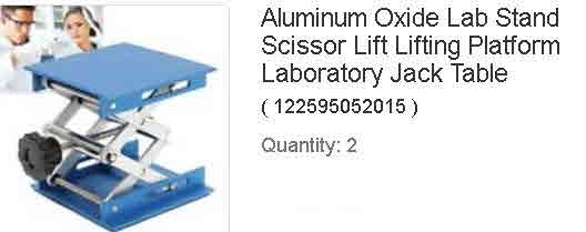 Aluminum Oxide Lab Stand Scissor Lift Lifting Platform Laboratory Jack Table x2-S