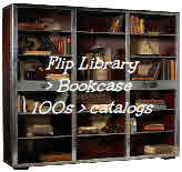 Flip Library Bookcase ~100Catalogs