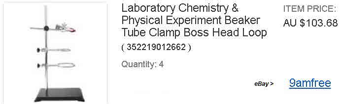 Laboratory Chemistry & Physical Experiment Beaker Tube Clamp Boss Head Loop