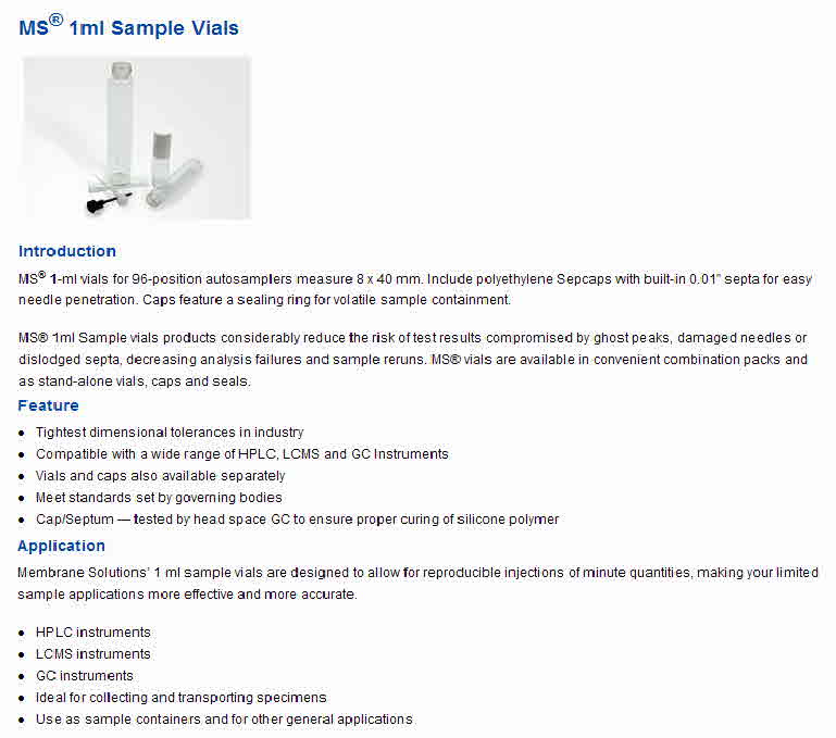 MS-1ml Vials