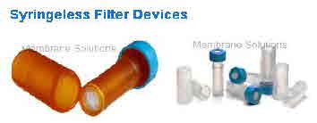 Syringless Filter Devices